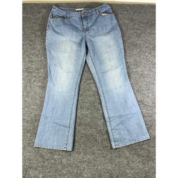 Fashion Bug Womens Size 18W light Blue acid wash Denim Jeans Pre-owned - Picture 8 of 16